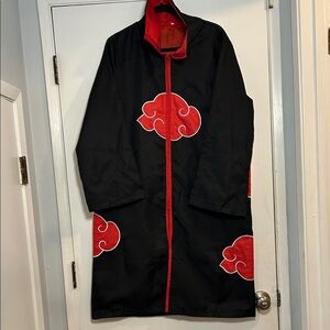 Naruto Akatsuki Zip Up Cloak Robe Jacket Adult Costume Cosplay M